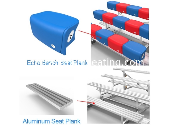 Outdoor Movable Temporary Spectator Stands Aluminum For Tennis Court