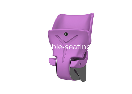 Automatically Folding HDPE Tip Up Chair Optional Armrest And Seat Color