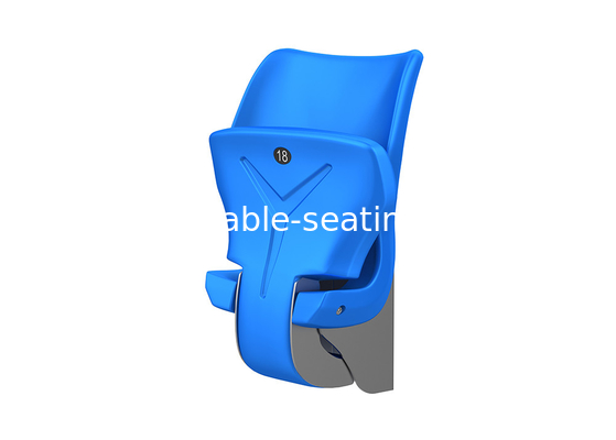Automatically Folding HDPE Tip Up Chair Optional Armrest And Seat Color