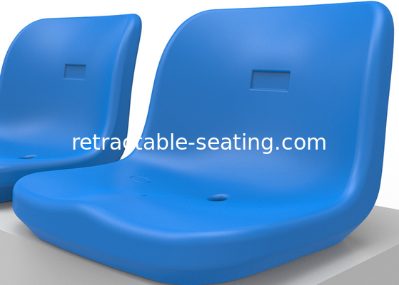 Outdoor UV Resistant Spectator Plastic Bucket Seat Middle Backrest 420mm Seat Width