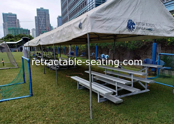Outdoor Aluminum Temporary Spectator Stands 2250 Mm Length Optional Seat Planks