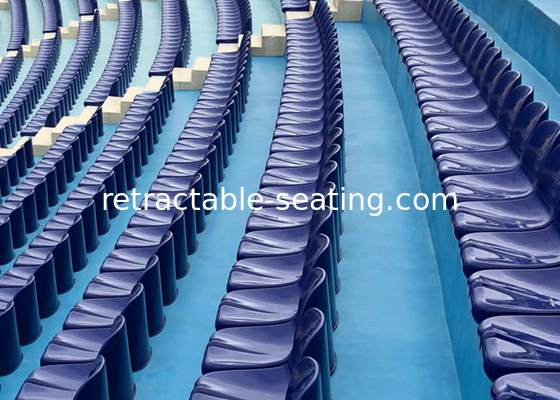 UV Resistant Injected Plastic Stadium Seating Directly Installed On Cement