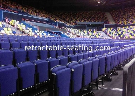 Comfortable Audience Upholstered Chair VIP Arena Stage Seating With Armrest