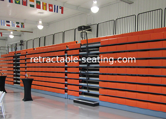 Retractable Audience Seating Powered Operation 460mm Seat Centers UV Resistance