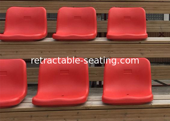 Plastic Soccer Stadium Seats With Back Support For Bleachers Customized Color
