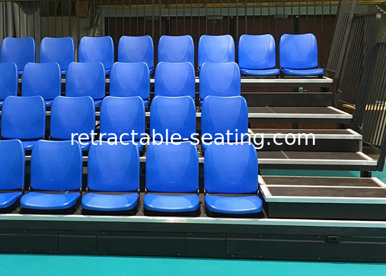 Indoor Bleachers Telescopic Seat Folding Chair With Back Support