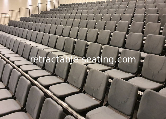 Conference Hall Comfortable Telescopic Seat Folding Chairs With Fabric Upholstered