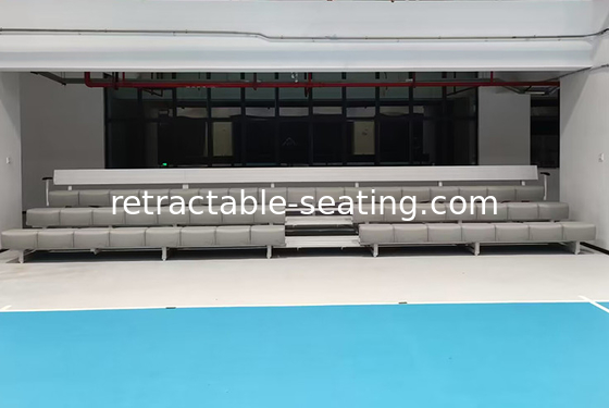 Portable Aluminum Bleachers With Blow-Molded Plastic Bench Seat