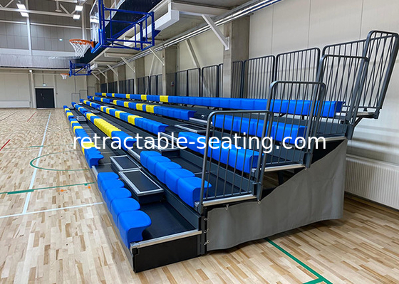 Retractable Audience Seating Powered Operation 460mm Seat Centers UV Resistance