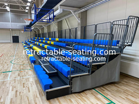 Customized Retractable Seating System with Anti Slip Polywood Deck and Fire Resistance