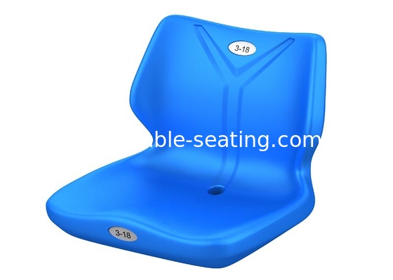 Floor Mount Yager Stadium Seating with Fire Retardant Plastic Seat