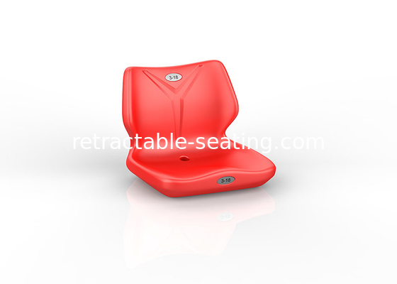 Burgeon Outdoor Arena Seating Plastic Seat Stadium Chairs with Middle Backrest