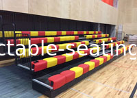 Tailored Retractable Seating with HDPE Bench Seat Optional Backrest and Color Match