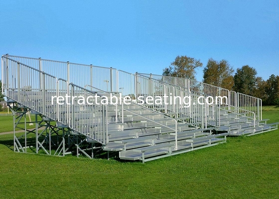 Fixed Outdoor Aluminum Bleachers Galvanized Steel Frame Low Maintenance