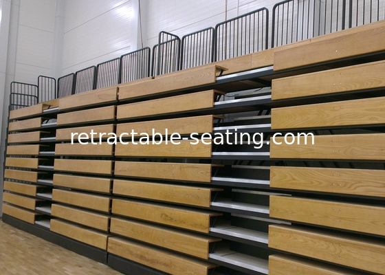 Natural Telescopic Tribunes , Indoor Bleacher Systems For Arena / Gyms