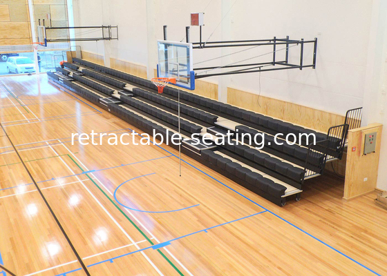 Elevated Retractable Bleacher Seating Polymer Bench For Event Center