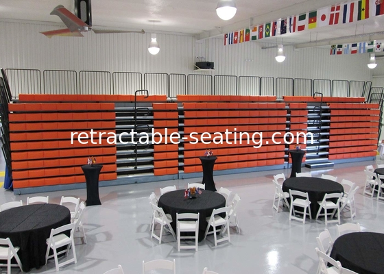 Freestanding Echo Retractable Grandstands Cost Effective Polymer Bench