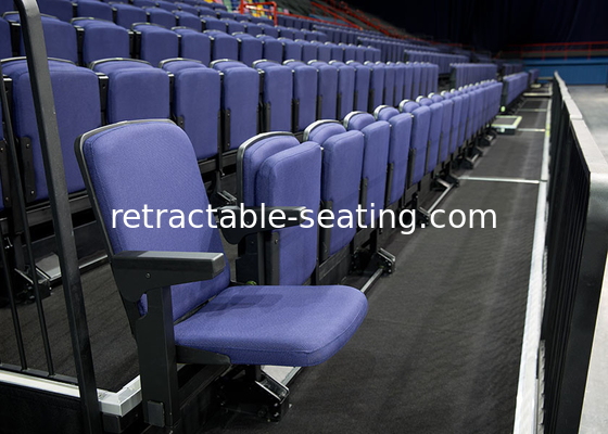 Arts Venues Indoor Bleacher Systems With Armrests Automatically Fold Away