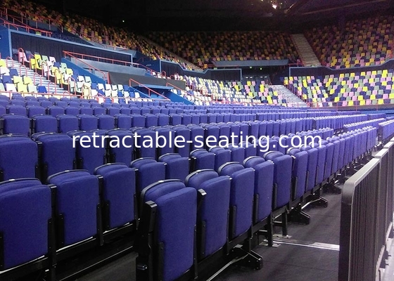 Fabric Theaters Retractable Raked Seating With Polymer / Timber Backrest