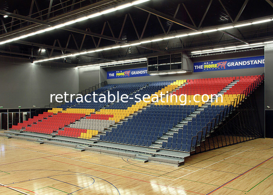 Nose Mounted Retractable Bleacher Seating Folding Mechanism Retractable Indoor Bleachers