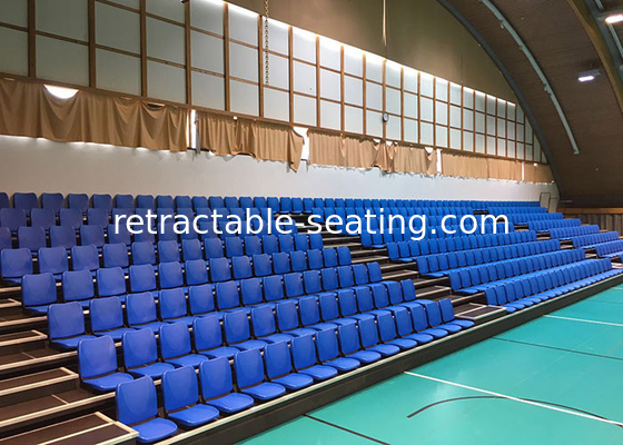Retractable Stadium Seating Telescopic Bleacher Seat with Folding Back