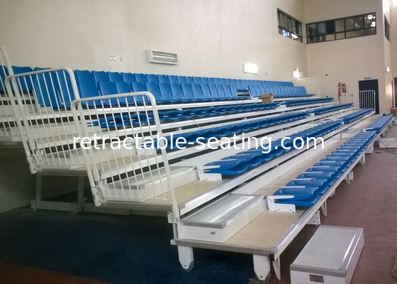 Economical Telescopic Arena Stage Seating / Wall Attached Temporary Stadium Seating