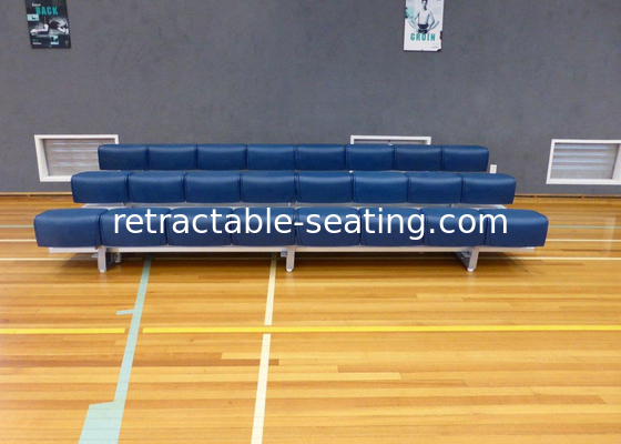 Comfortable Outdoor Aluminum Bleachers / Movable Portable Grandstand Seating