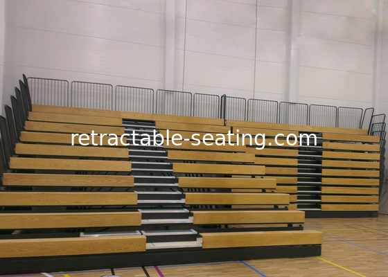 Event Center Wood Bleacher Seating With Kiln Dried Lumber Seat Base