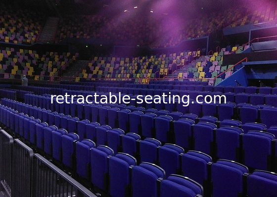 Upholstered Telescopic Seating Systems For Theater / Auditorium / Cinema
