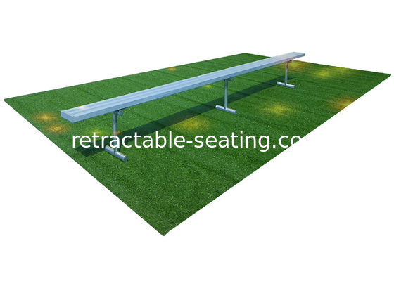 Convenient / Flexible Outdoor Aluminium Seating Aluminum Team Benches For Courts