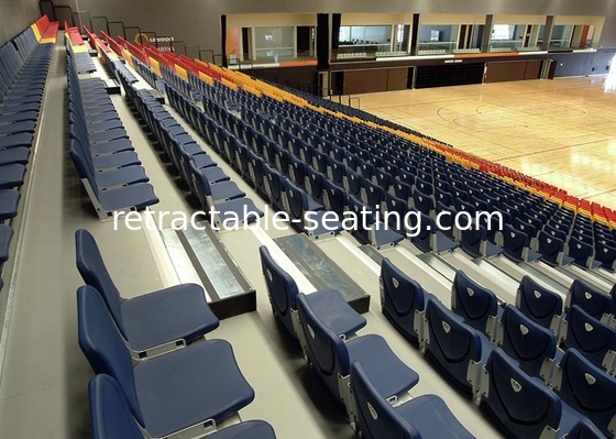 Retractable Sports Stadium Seats Manual Riser Mounting For Convention Centers