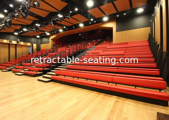 Show Hall Retractable Platform System With Available Backrest / Handrail