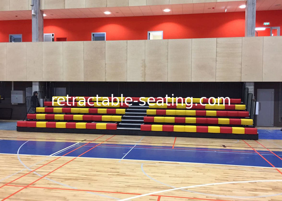 Indoor Arena Stage Seating Recessed Unit With Removable End Rails