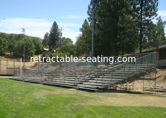 Good Viewing Permanent Grandstands Aluminum Seat Plank Non Elevated