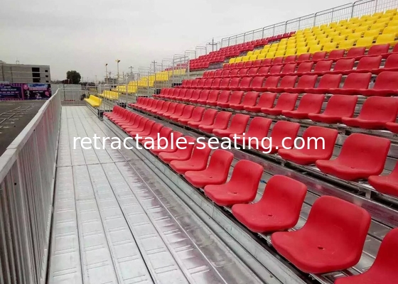 Stable Temporary Spectator Stands Portable Seating Systems For Outdoor / Indoor Events