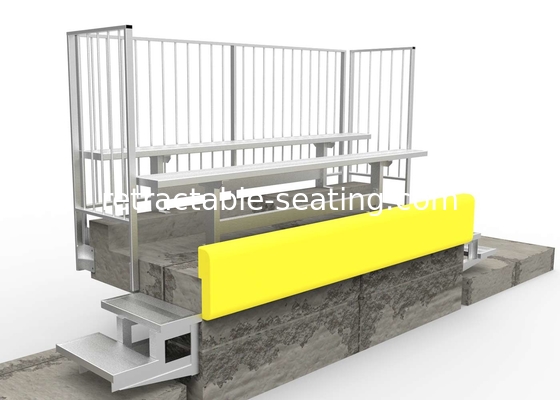 Moudular Aluminum Grandstands Bench With Available Aluminum Backrest