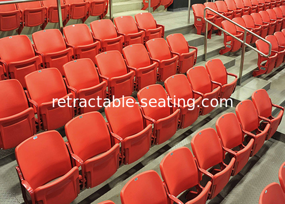 Tip Up Audience Systems Seating Sport Venues With Optional Armrests / Backrest