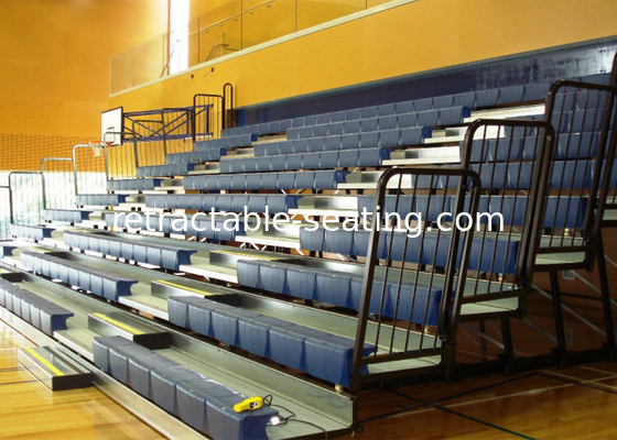 Indoor Athletic Venues Retractable Bench Seating Various Retractable Chair System