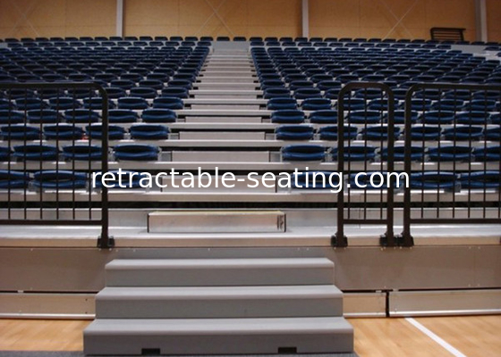 Remotely Controlled Retractable Grandstands / Retractable Stadium Seating For Tennis Hall