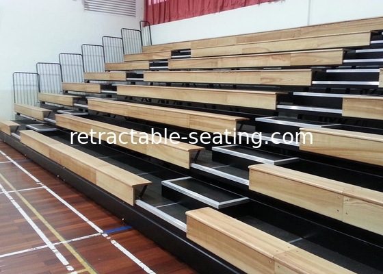 Customized Modular Grandstands Timber Bench Electrical Control Systems For Spectators