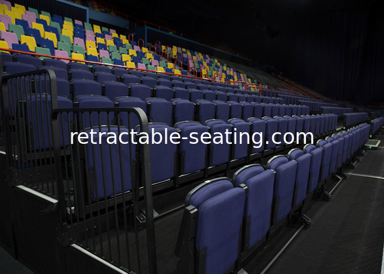 Modern Conference Telescopic Seating Systems With Timber / Polymer Backrest