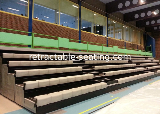 Telescopic Stadium Seating Systems Custom Color With Recessed Platform