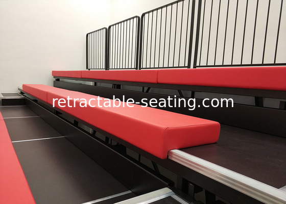 Assembling Upholstered Retractable Bleacher Seat Wall Attached For International Institute