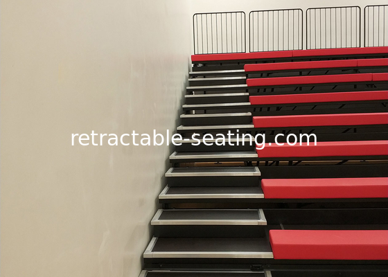 Assembling Upholstered Retractable Bleacher Seat Wall Attached For International Institute