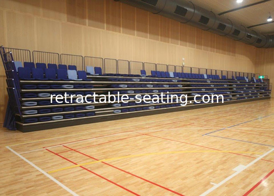 Upholstered Retractable Telescopic Tribunes , Temporary Grandstand Seating Easy Operation