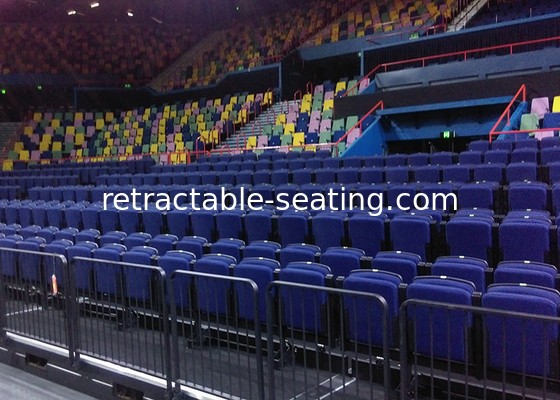 Modular Telescopic Stadium Seating Systems 500mm Spacing For Multipurpose Halls