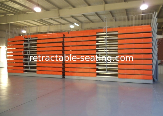 Flexible Sports Stadium Seats , Retractable Stadium Seating Systems With Deco - Plywood