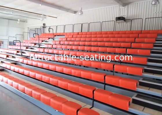 Indoor Retractable Seating System Anti - Slip With 1000mm Standard Front Rails