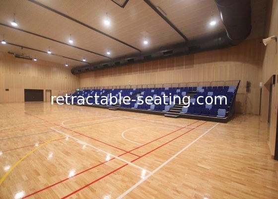 Comfortable Retractable Raked Seating Solution Combining Manual / Power Operation