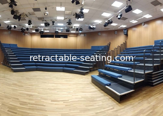Customized Telescopic Tribunes Retractable Seating HDPE Material For Sport Venues